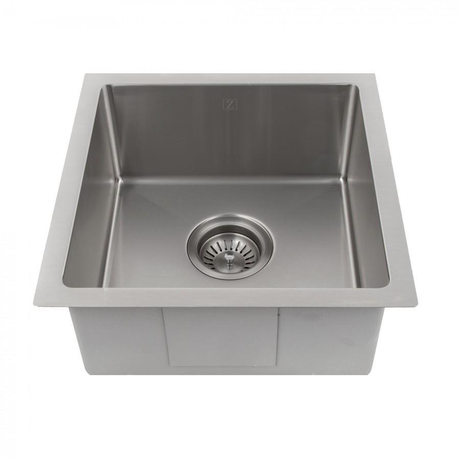 ZLINE 15" Boreal Undermount Single Bowl Bar Kitchen Sink 