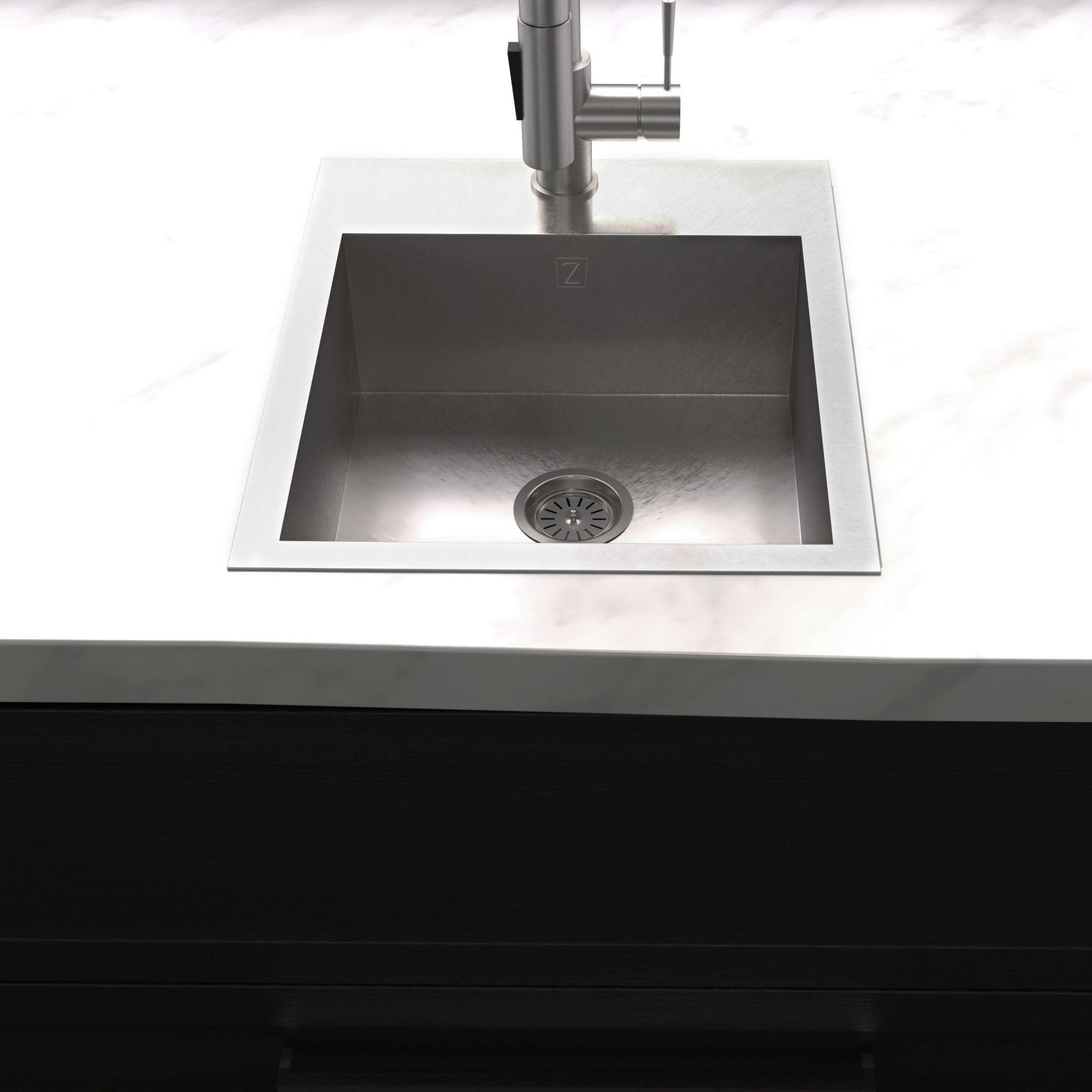 ZLINE 15" Donner Topmount Single Bowl Bar Kitchen Sink