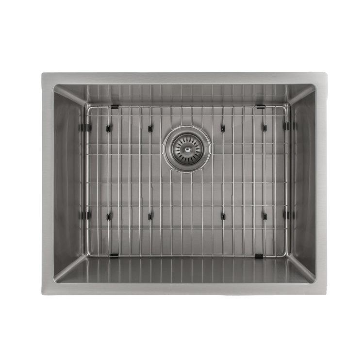 ZLINE 23" Meribel Undermount Single Bowl Kitchen Sink with Bottom Grid 