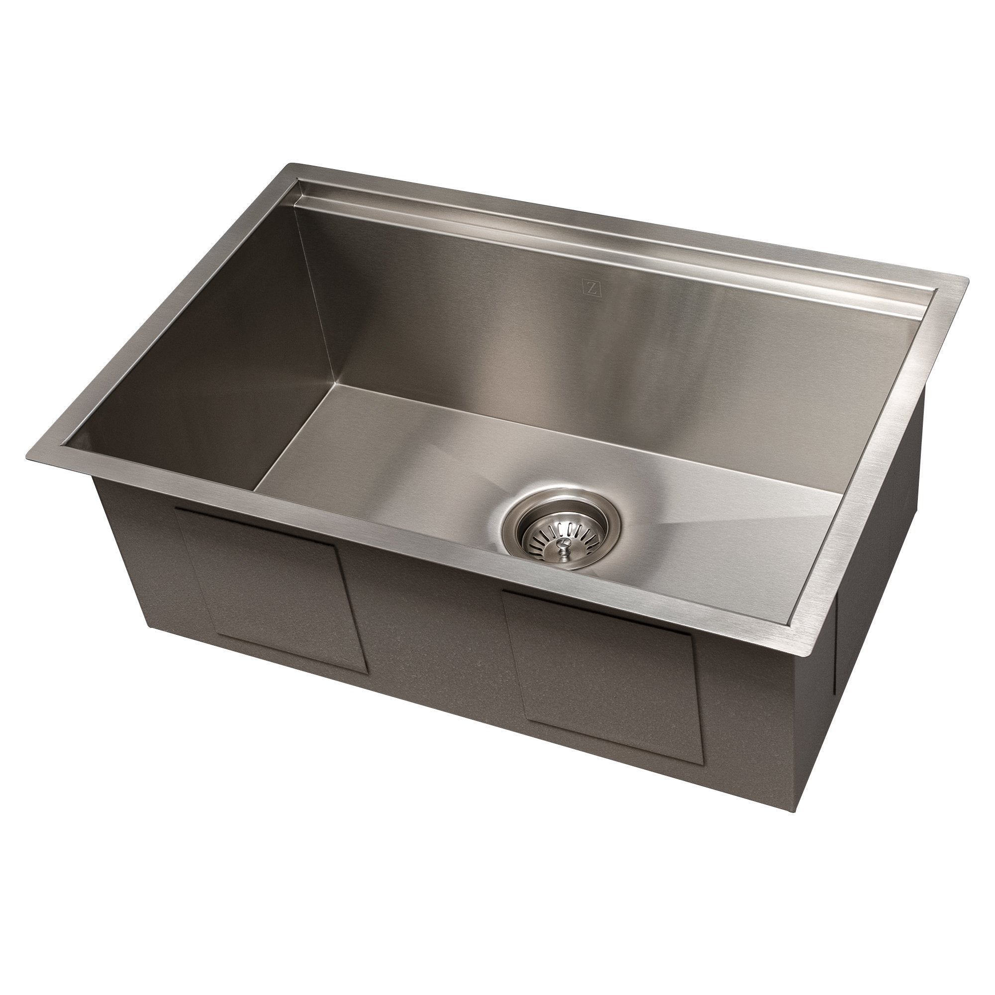 ZLINE 27" Garmisch Undermount Single Bowl Kitchen Sink with Bottom Grid and Accessories 