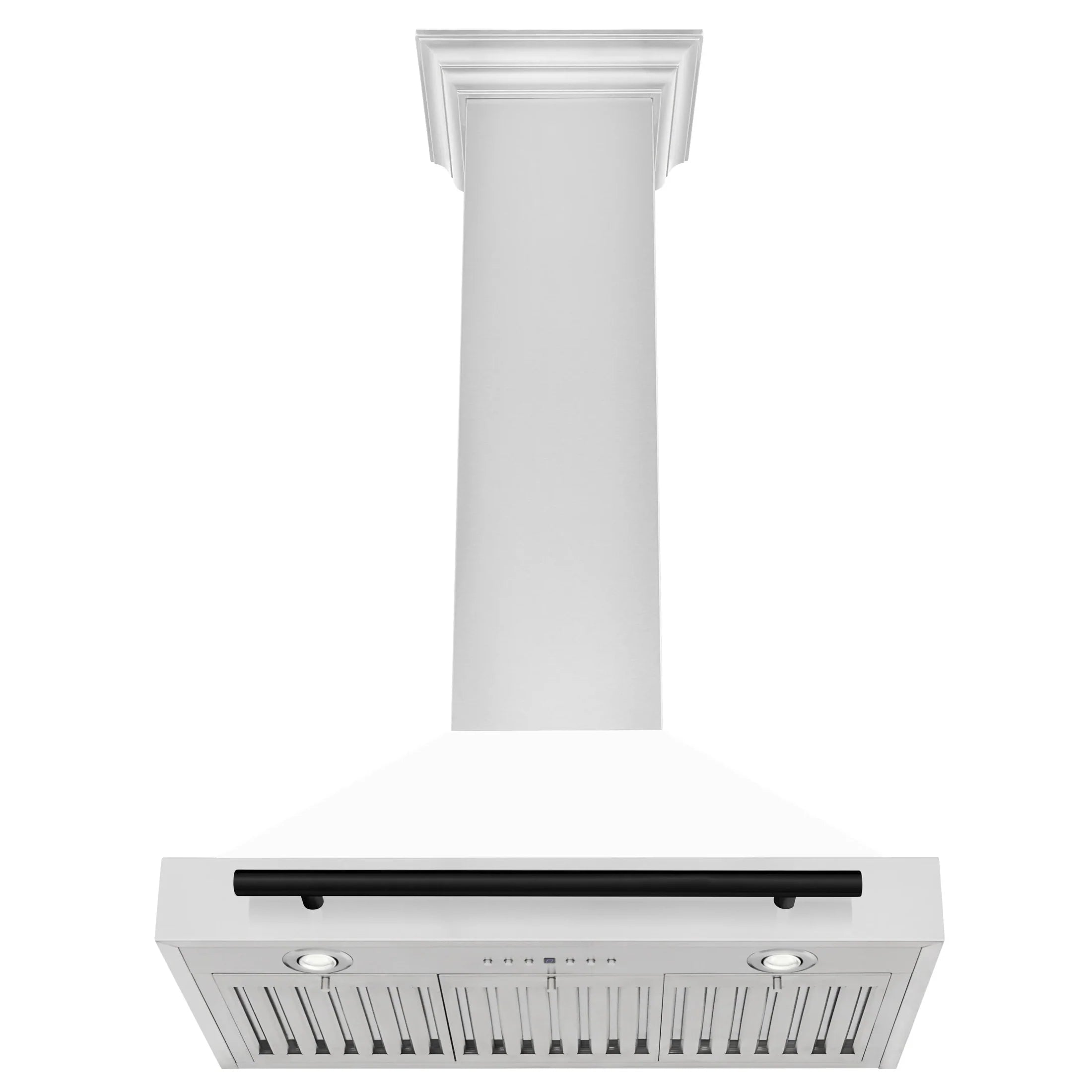 ZLINE 30" Autograph Edition Stainless Steel Range Hood with White Matte Shell KB4STZ-WM30
