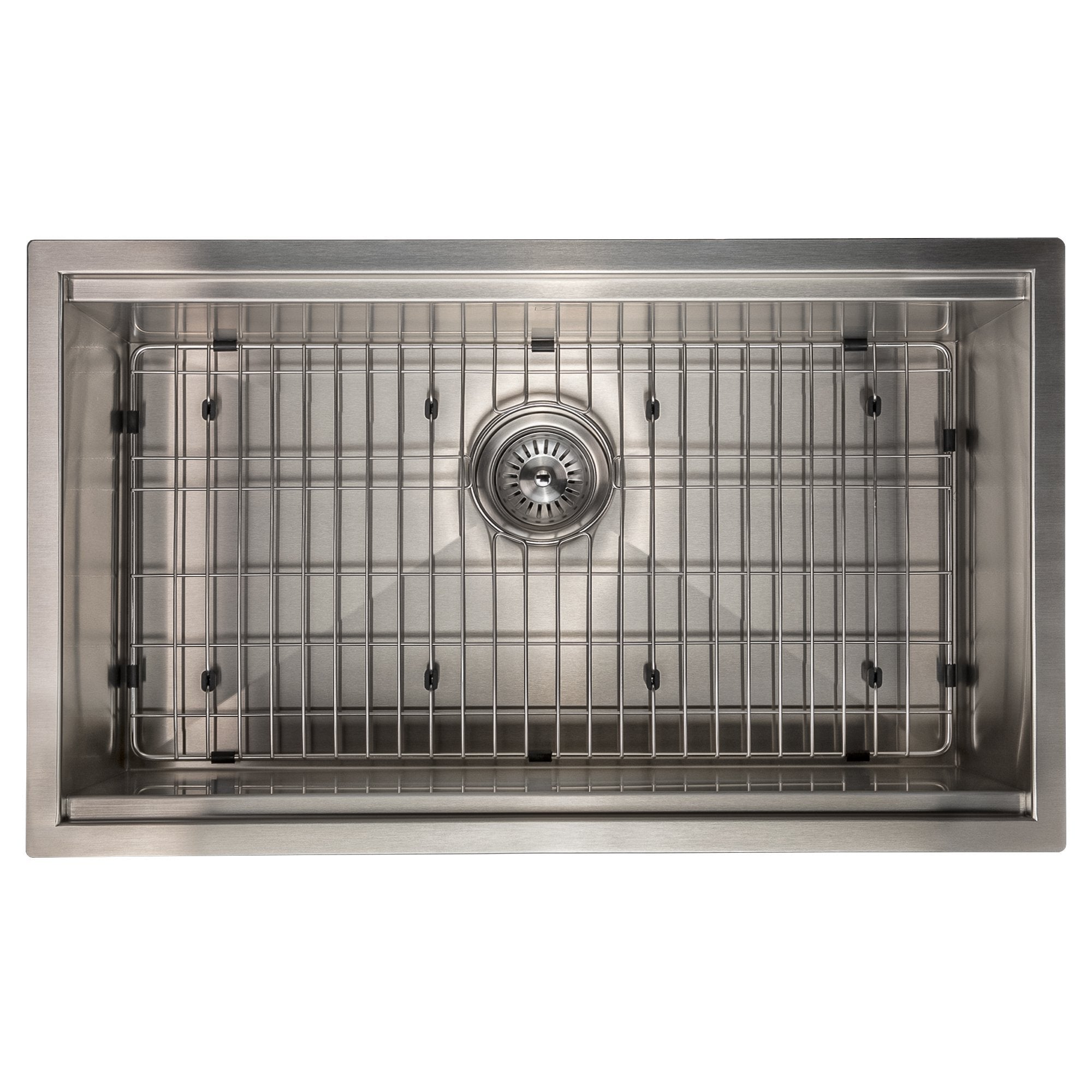 ZLINE 30" Garmisch Undermount Single Bowl Kitchen Sink with Bottom Grid and Accessories 