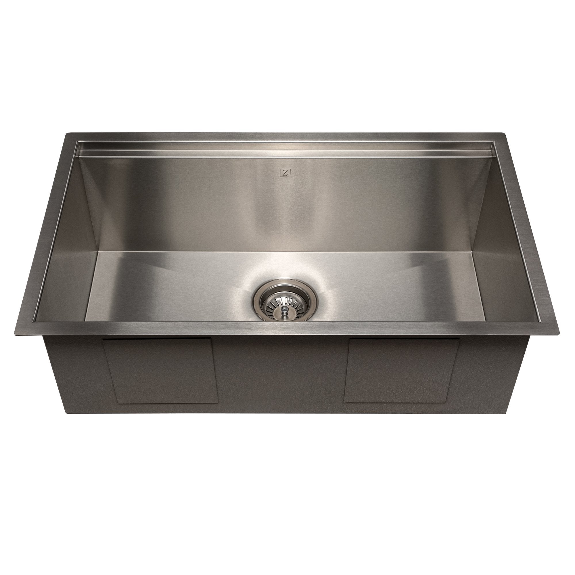 ZLINE 30" Garmisch Undermount Single Bowl Kitchen Sink with Bottom Grid and Accessories 