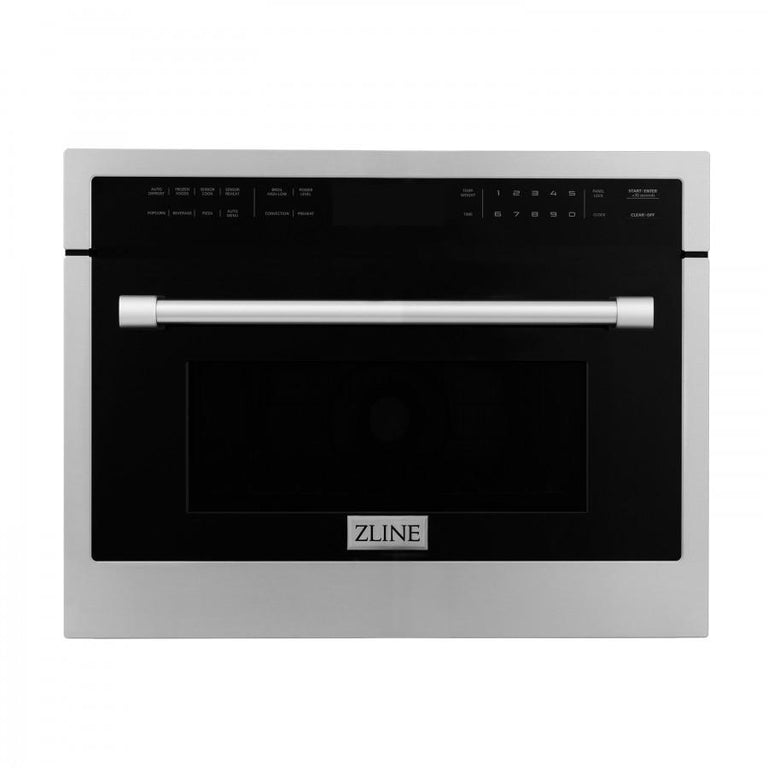 ZLINE Appliance Package - 30 in. Self-Cleaning Wall Oven and 24 in. Microwave Oven - 2KP-MW24-AWS30