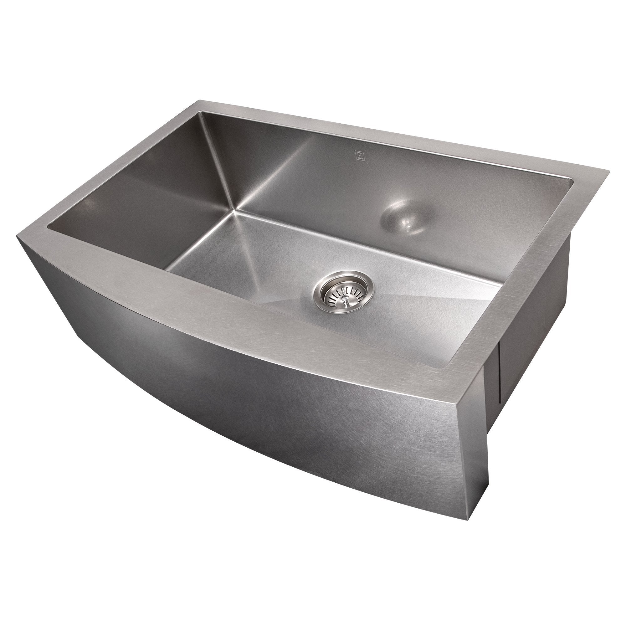 ZLINE 33" Vail Farmhouse Apron Mount Single Bowl Kitchen Sink with Bottom Grid 