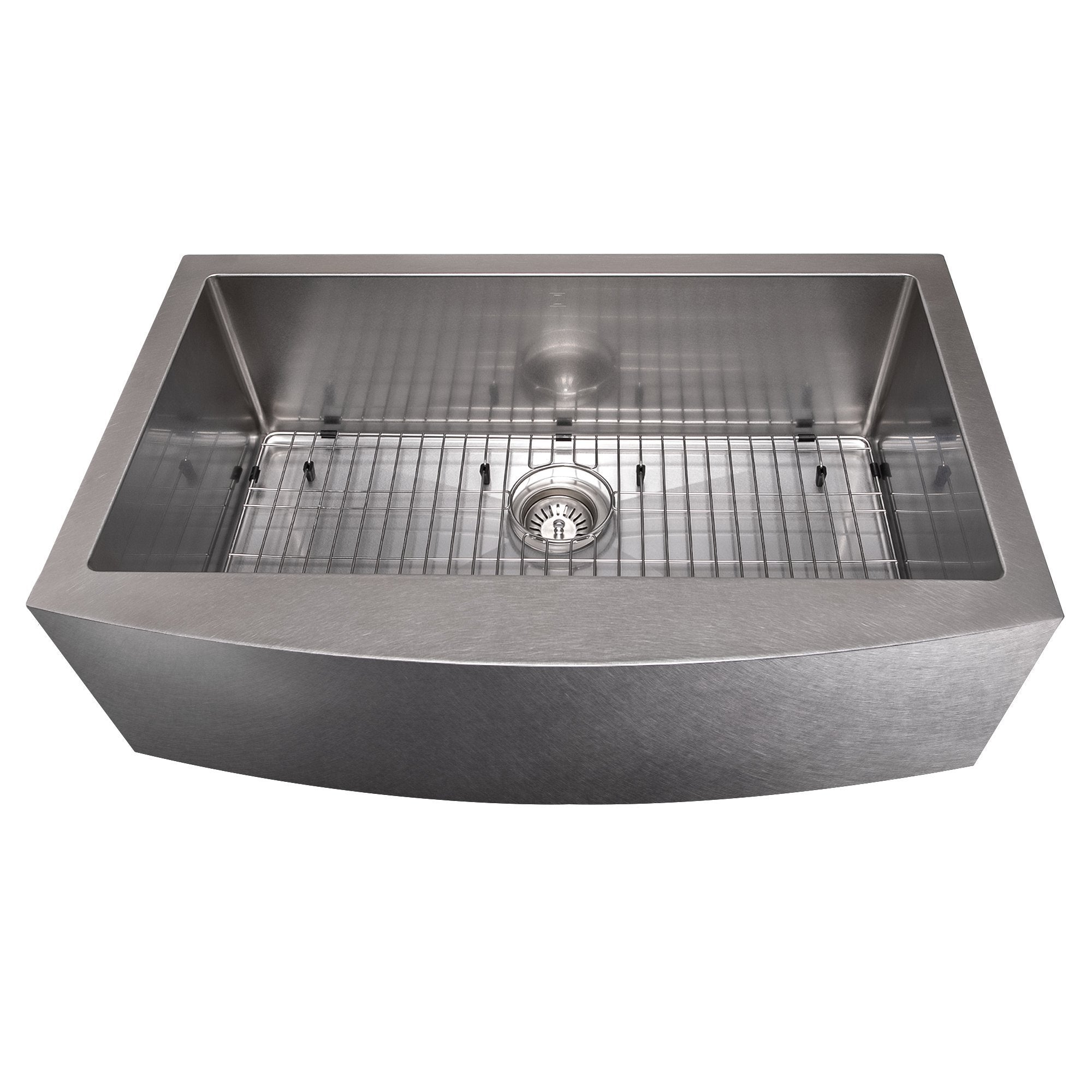 ZLINE 33" Vail Farmhouse Apron Mount Single Bowl Kitchen Sink with Bottom Grid 