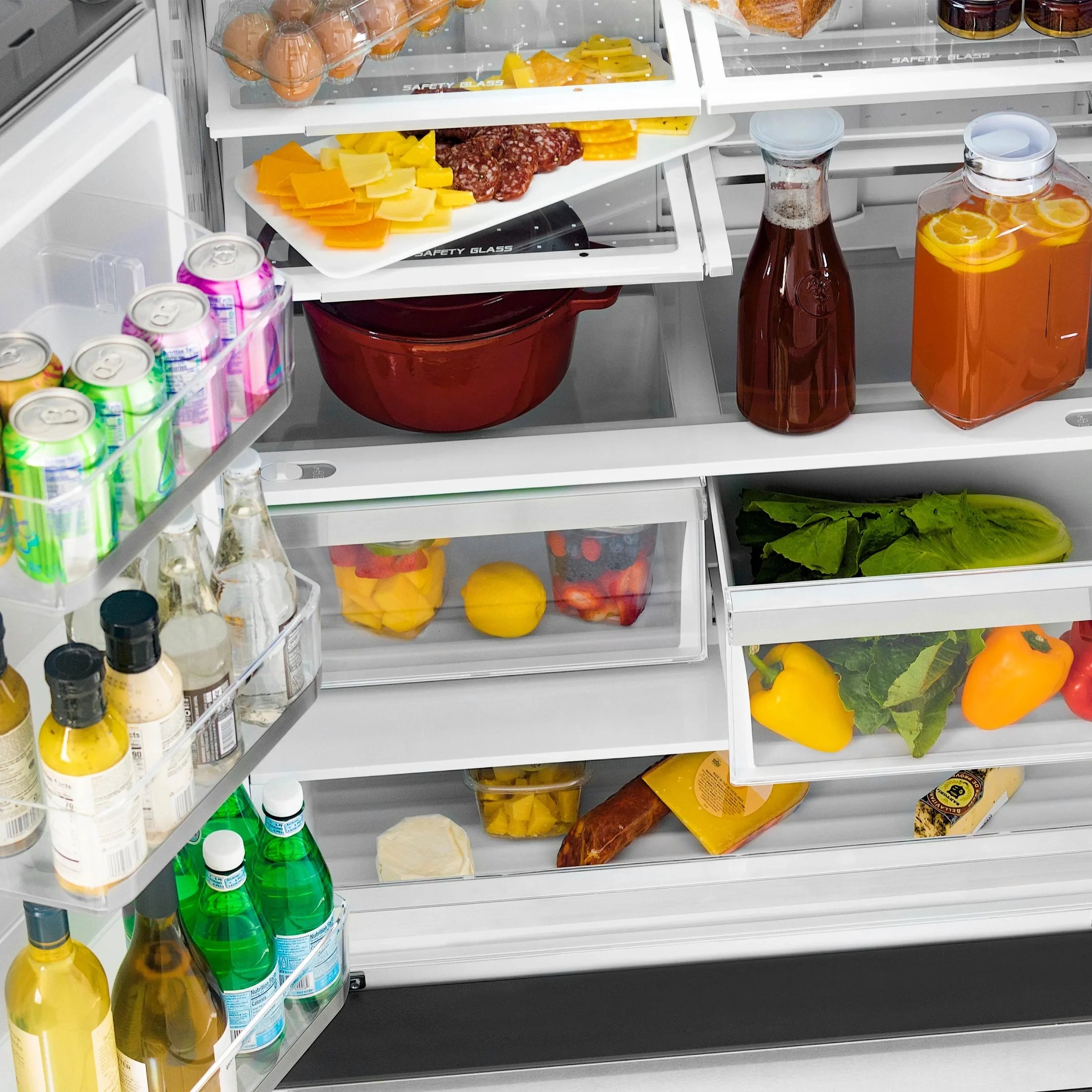 ZLINE 36" Autograph Edition 22.5 cu. ft Freestanding French Door Refrigerator with Ice Maker in Fingerprint Resistant Stainless Steel