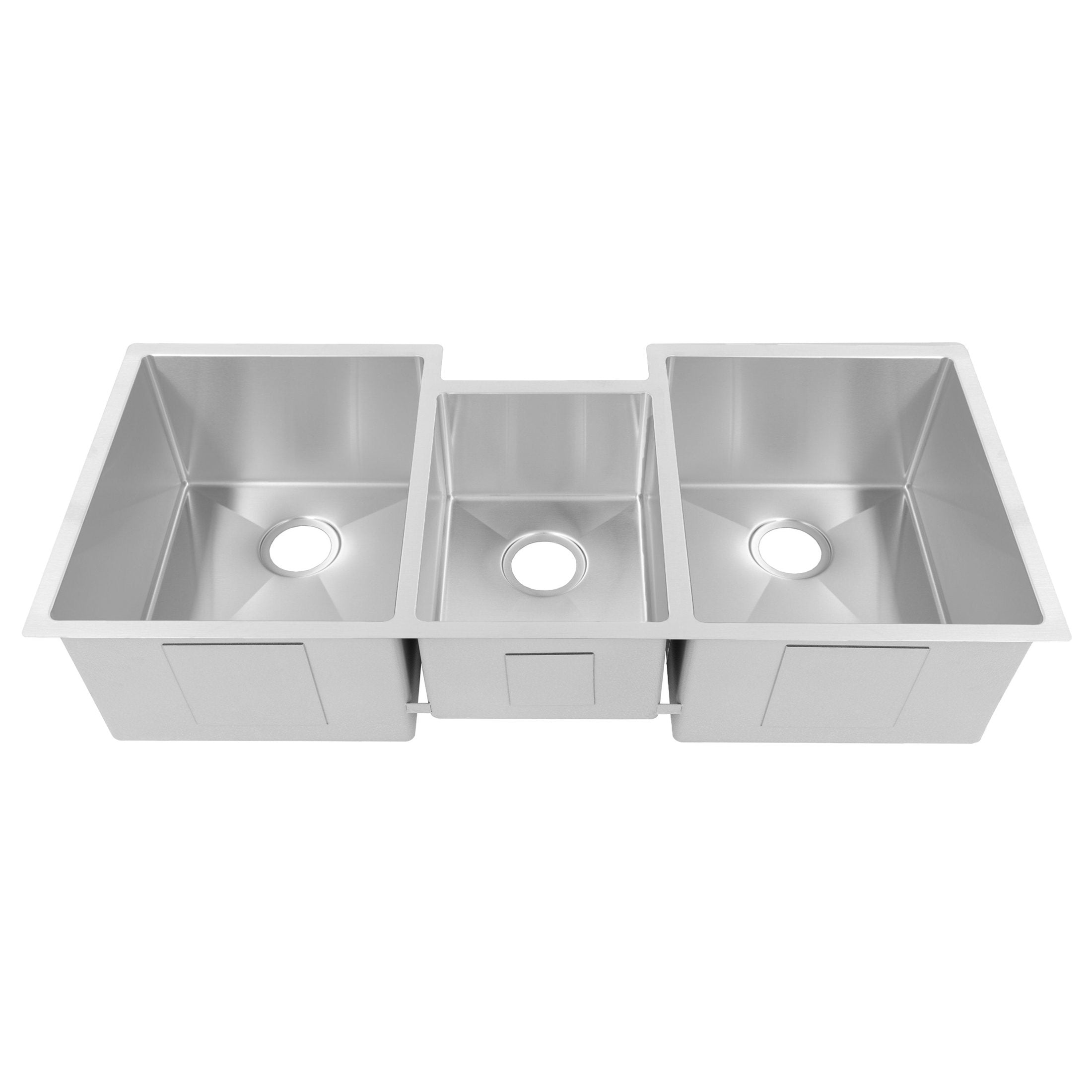 ZLINE 45" Breckenridge Undermount Triple Bowl Kitchen Sink with Bottom Grid and Accessories