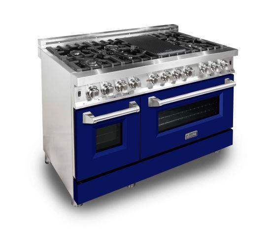 ZLINE 48" Professional Dual Fuel Range in Stainless Steel Gas Stove and Electric Oven