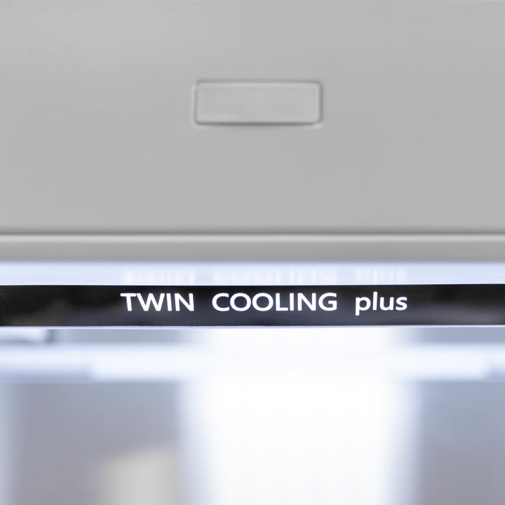 ZLINE 60" 32.2 cu. ft. Built-In 4-Door French Door Refrigerator with Internal Water and Ice Dispenser in Stainless Steel RBIV-304-60