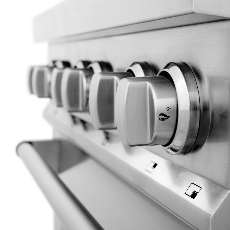 ZLINE Appliance Package - 30 in. Dual Fuel Range, Range Hood, 3 Rack Dishwasher - 3KP-RARH30-DWV