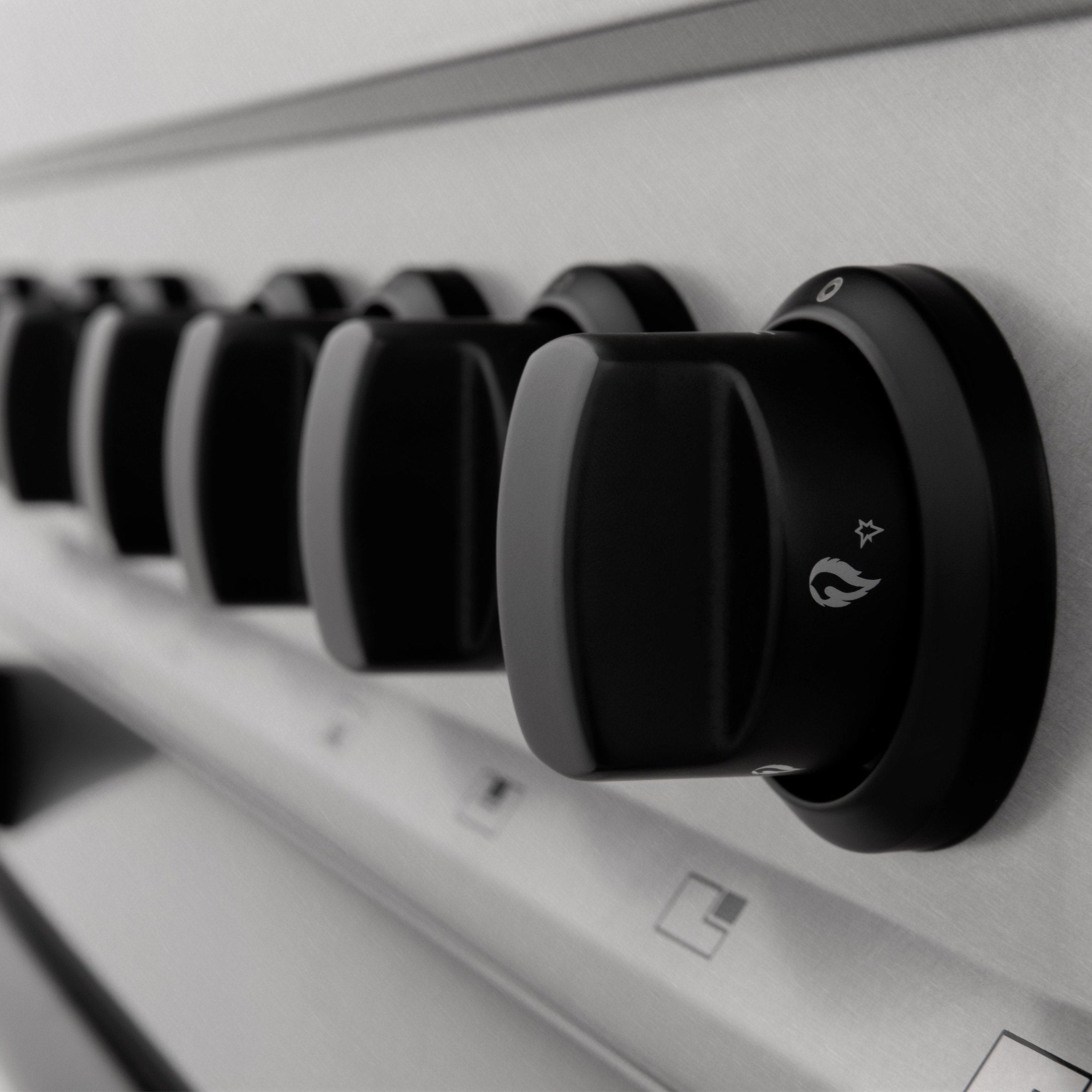 ZLINE Autograph Edition 24" 2.8 cu. ft. Dual Fuel Range with Gas Stove and Electric Oven in DuraSnow Stainless Steel with Accents