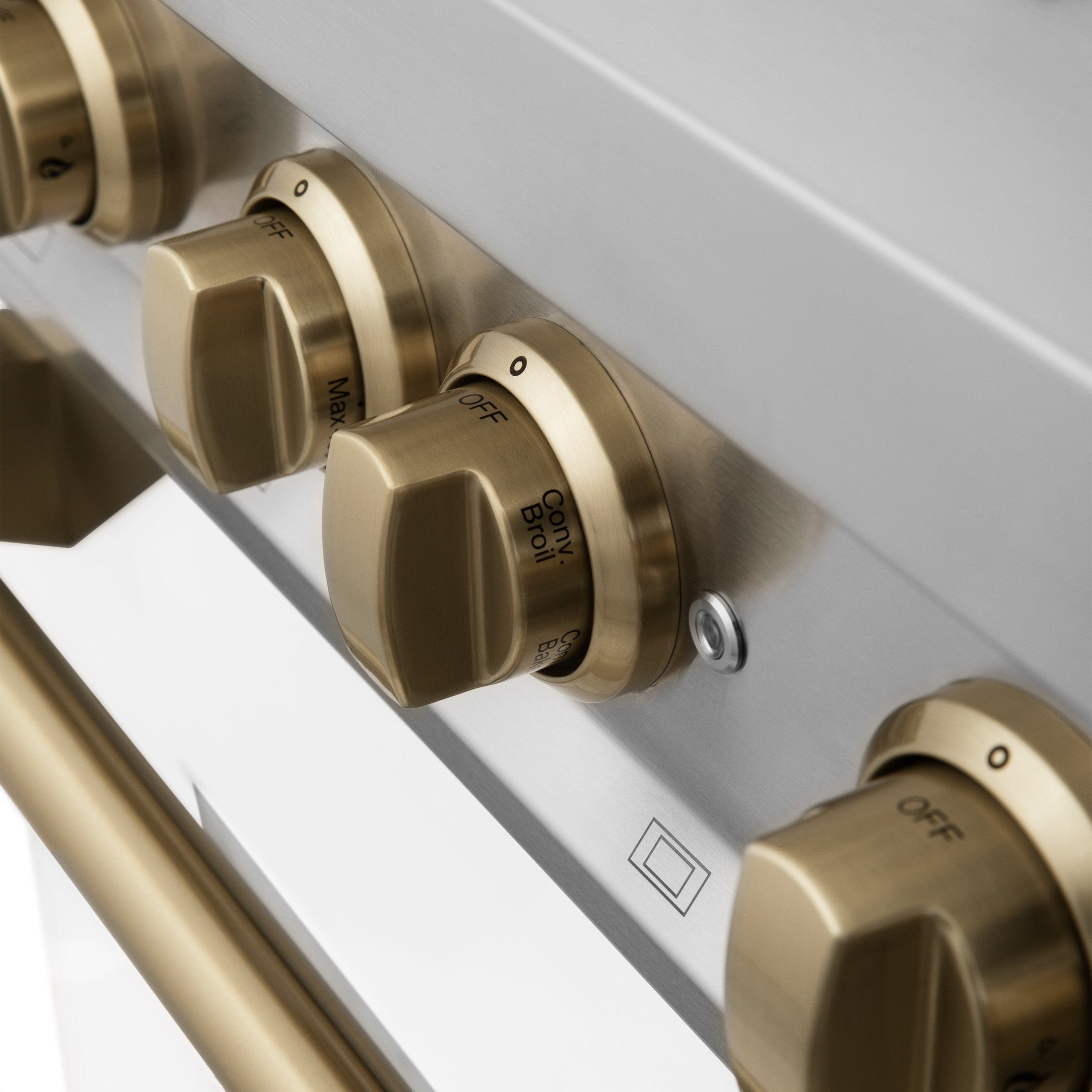 ZLINE Autograph Edition 30" 4.0 cu. ft. Dual Fuel Range with Gas Stove and Electric Oven in Stainless Steel with White Matte Door and Accents