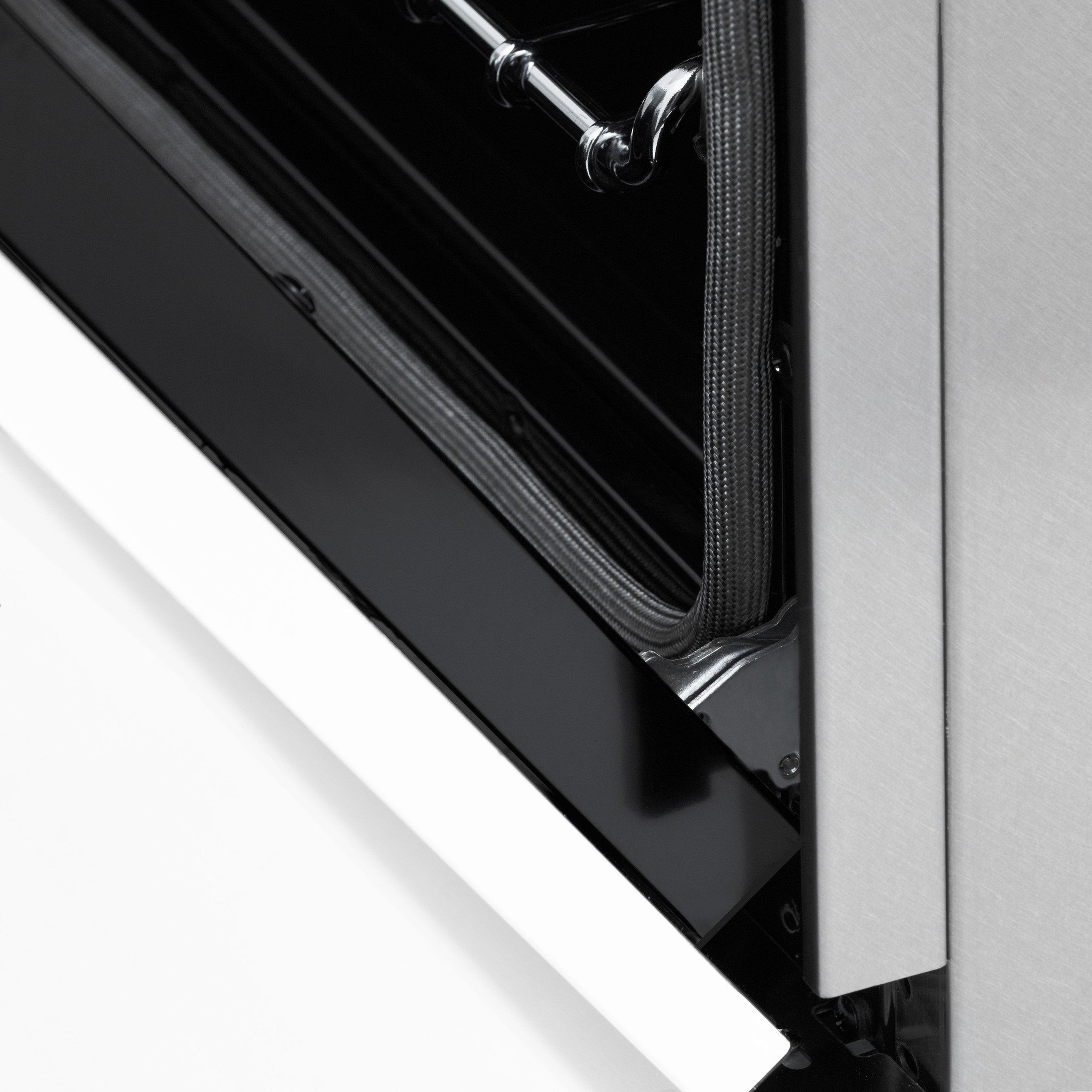 ZLINE Autograph Edition 48" 6.0 cu. ft. Dual Fuel Range with Gas Stove and Electric Oven in DuraSnow Stainless Steel with White Matte Door with Accents