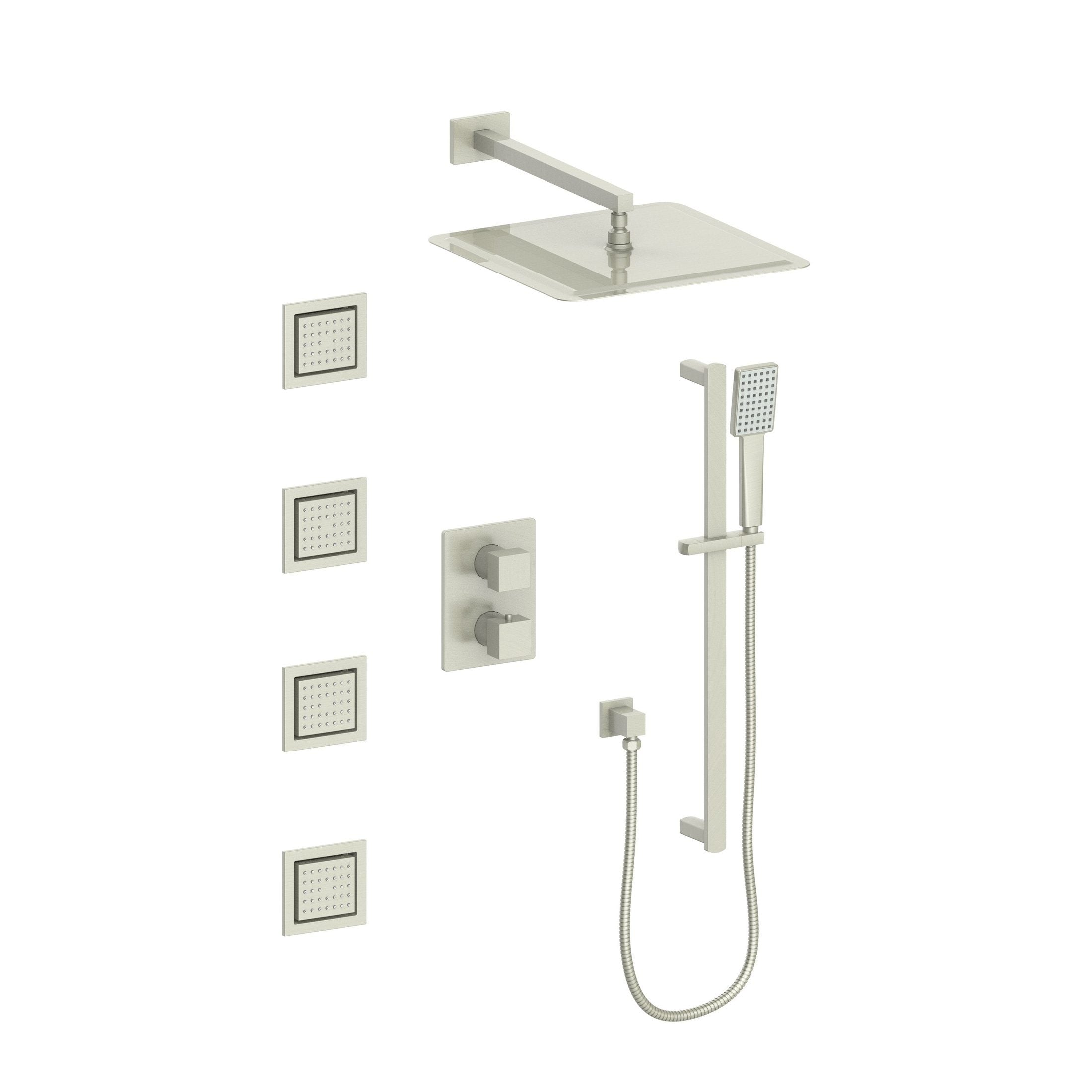 ZLINE Crystal Bay Thermostatic Shower System with Body Jets