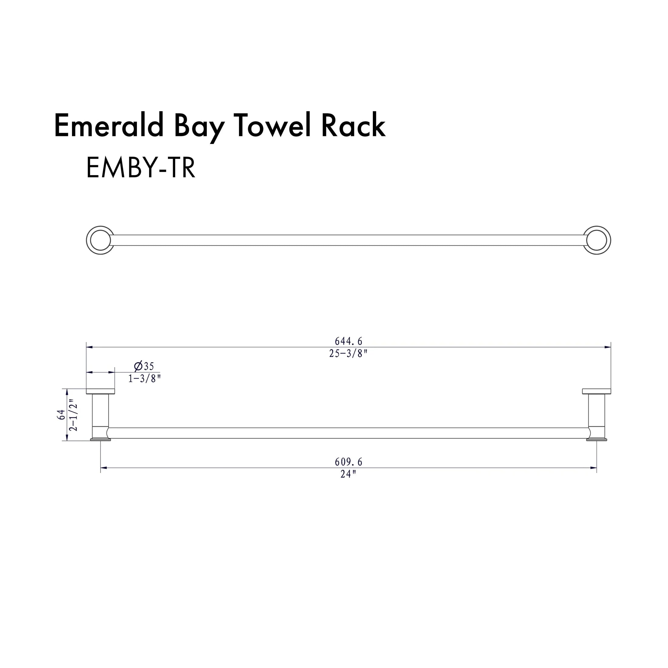 ZLINE Emerald Bay Towel Rail with color options