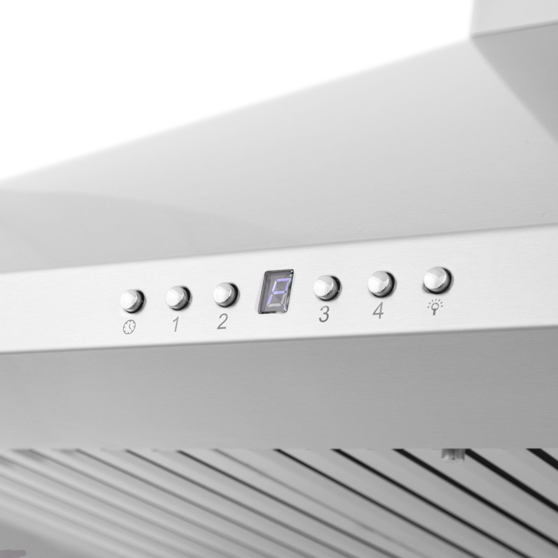 ZLINE Wall Mount Range Hood in Stainless Steel with Built-in CrownSound Bluetooth 