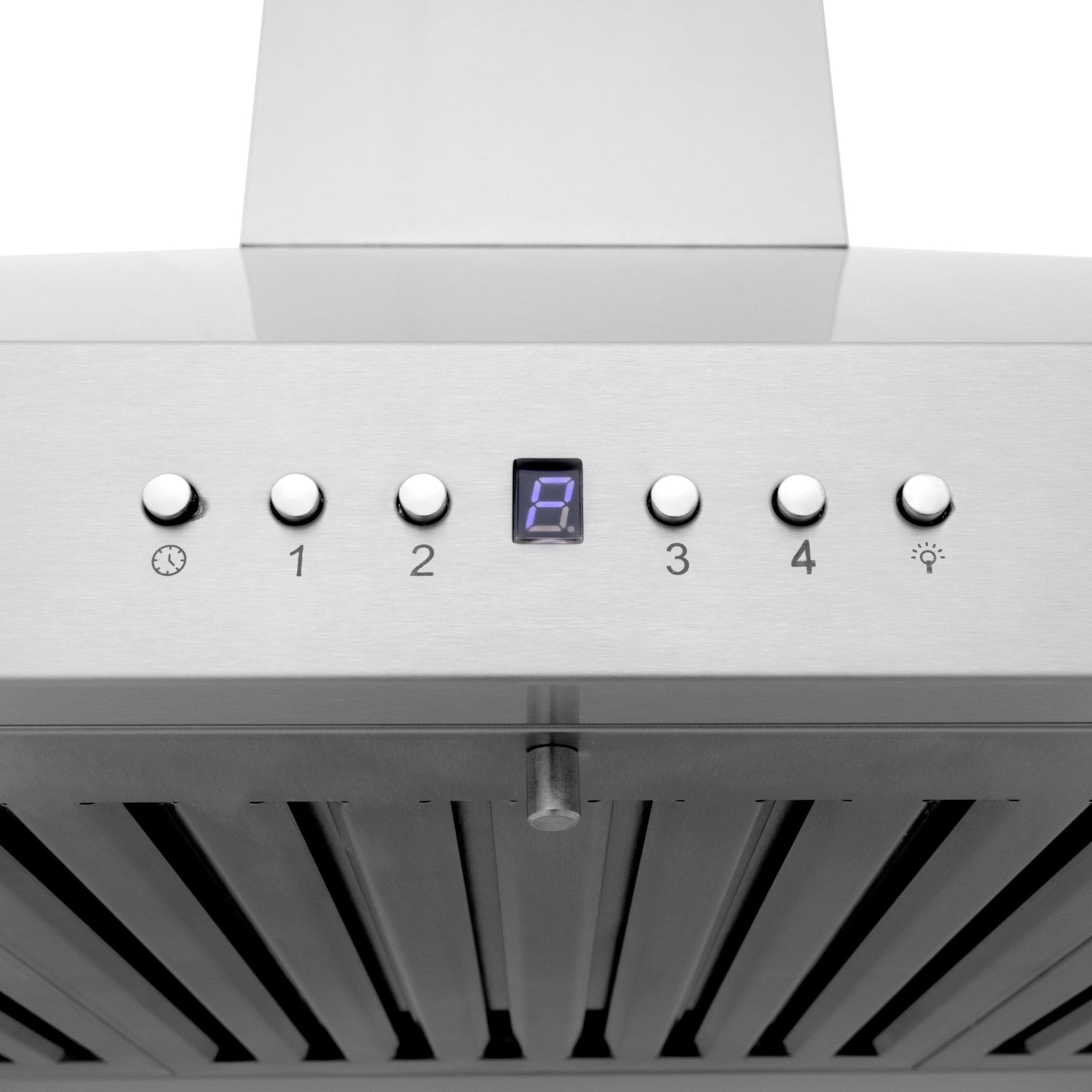 ZLINE Wall Mount Range Hood in Stainless Steel with Built-in CrownSound Bluetooth Speakers - KL3CRN-BT