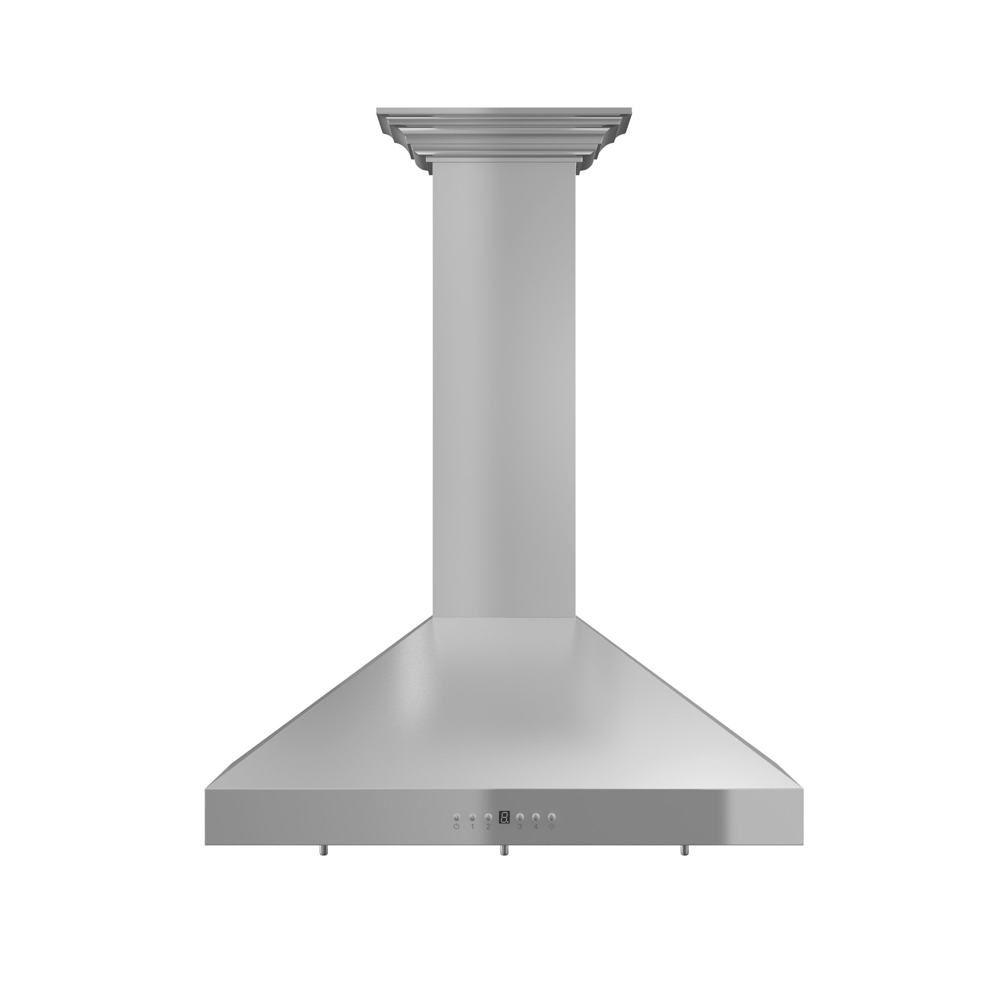 ZLINE Wall Mount Range Hood in Stainless Steel with Crown Molding