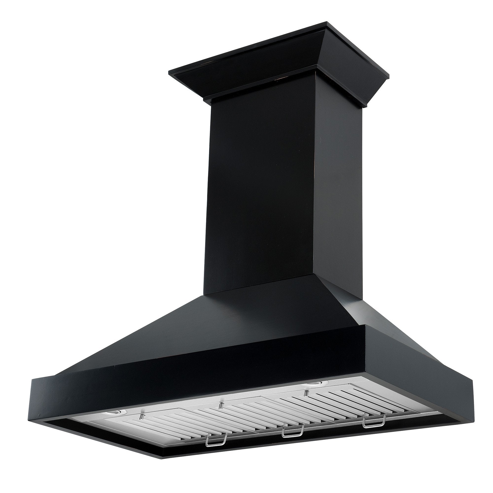 ZLINE Wooden Wall Mount Range Hood in Black - Includes Motor