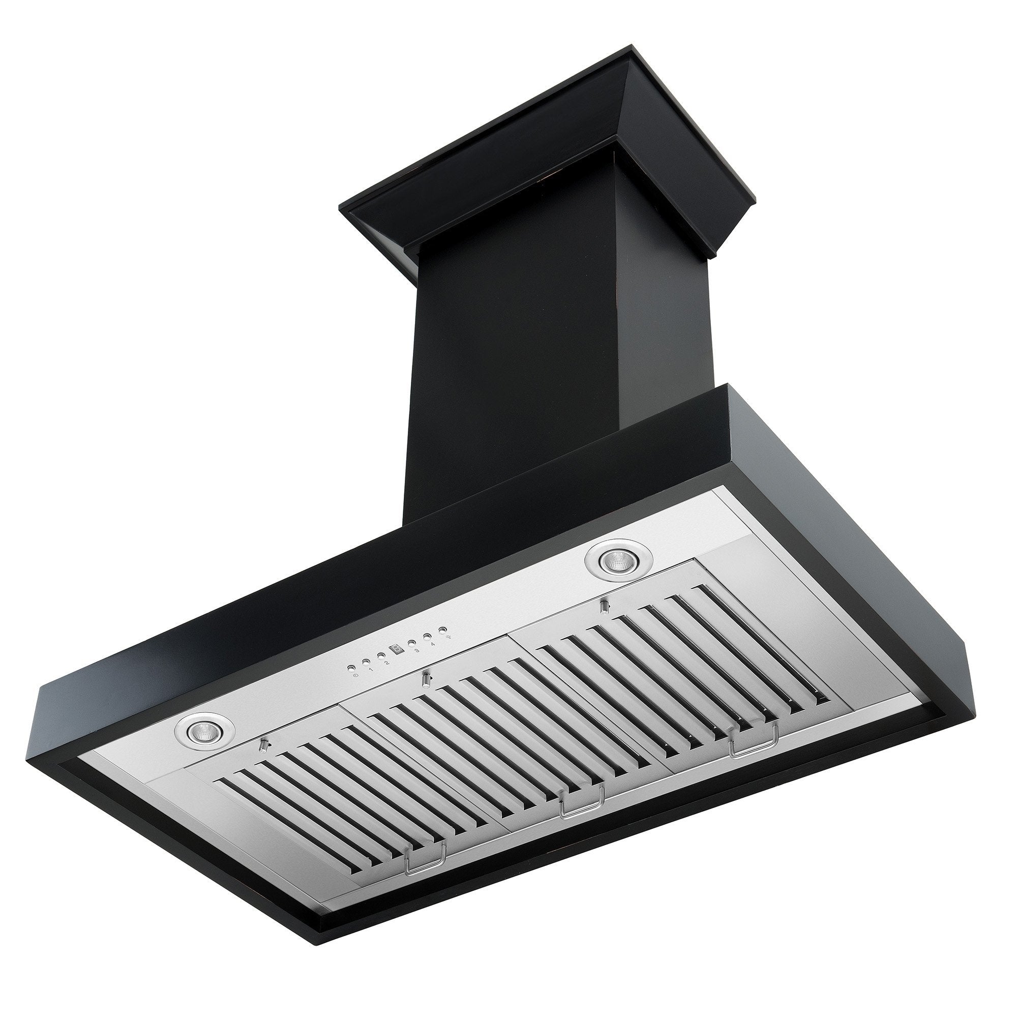 ZLINE Wooden Wall Mount Range Hood in Black - Includes Motor