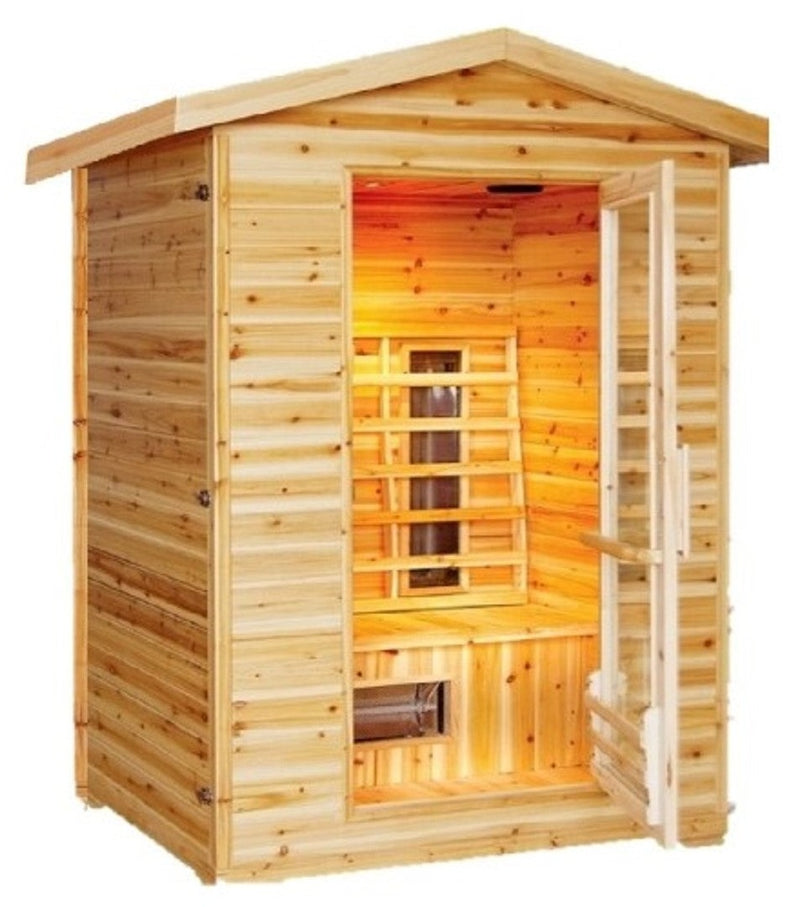 SunRay 2 Person Outdoor Sauna w/Ceramic Heaters - HL200D Burlington