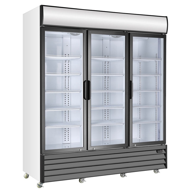 Kings Bottle 3-Door Display Beverage Cooler Commercial Refrigerator G1500