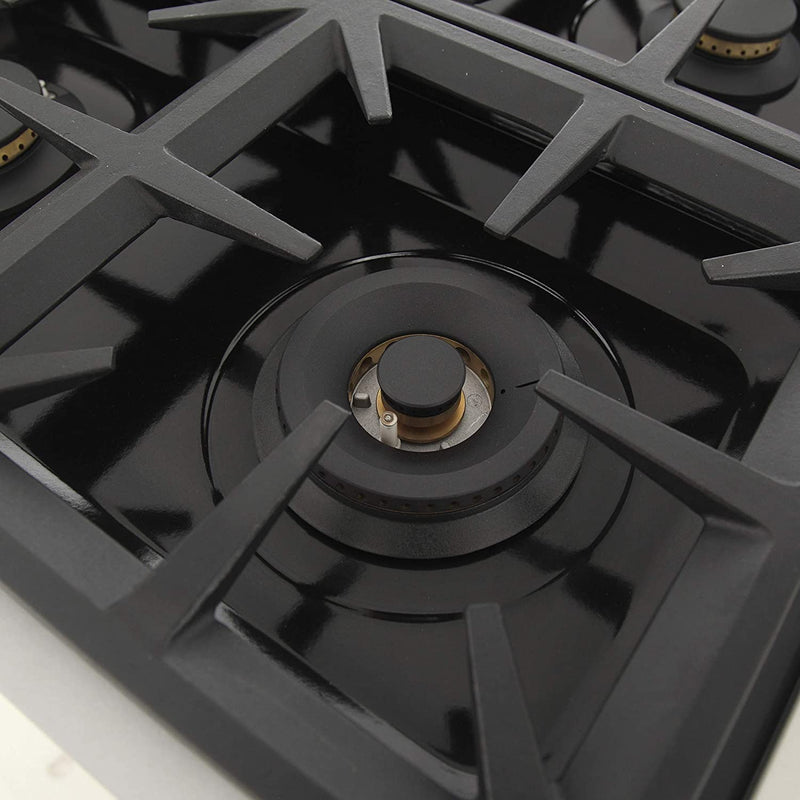 Kucht 36-Inch Gas Range in Stainless Steel with Black Knob (KFX360-K)