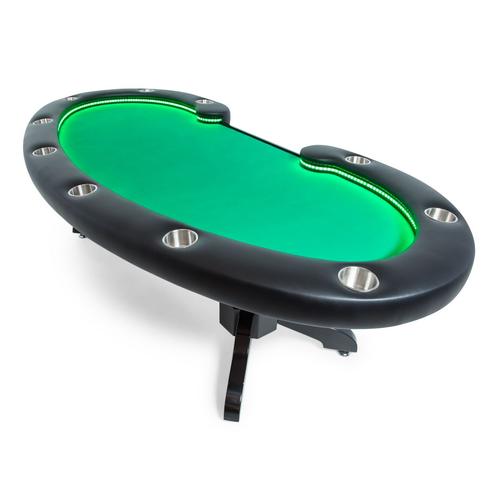 BBO Poker Tables Lumen HD LED 11 Person Poker Table With Dining Top