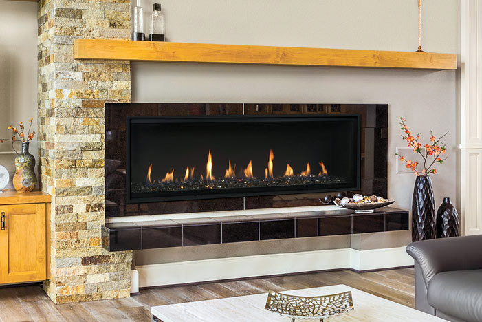 Superior Fireplace DRL4000 Direct Vent Gas Fireplace | Contemporary | Front-View