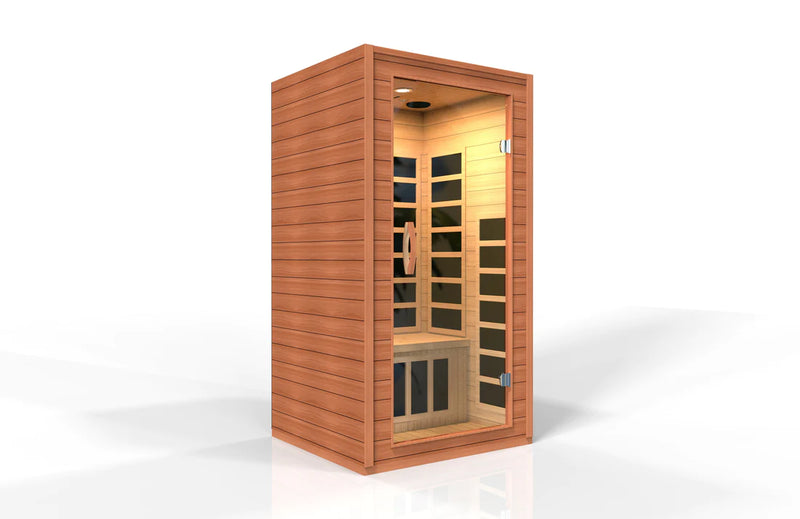 Golden Designs Dynamic "Avila" FAR Infrared Sauna with Hemlock Wood -  DYN-6103-01