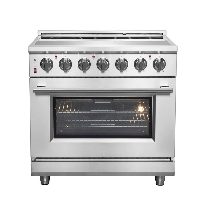 Forno Massimo 36-Inch Freestanding Electric Range in Stainless Steel (FFSEL6020-36)