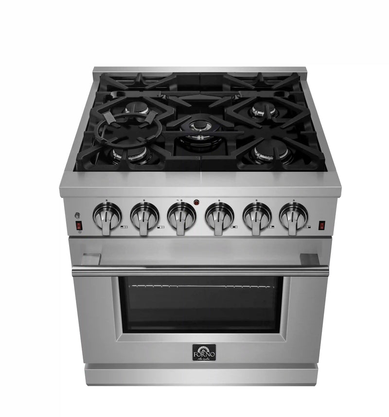 Forno Massimo 30-Inch Freestanding Gas Range in Stainless Steel (FFSGS6239-30)