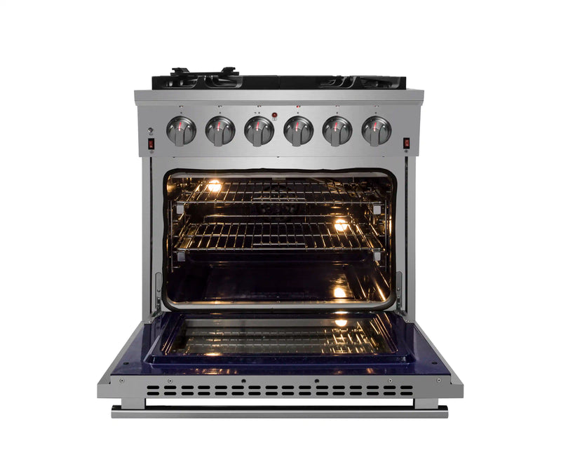 Forno Massimo 30-Inch Freestanding Gas Range in Stainless Steel (FFSGS6239-30)