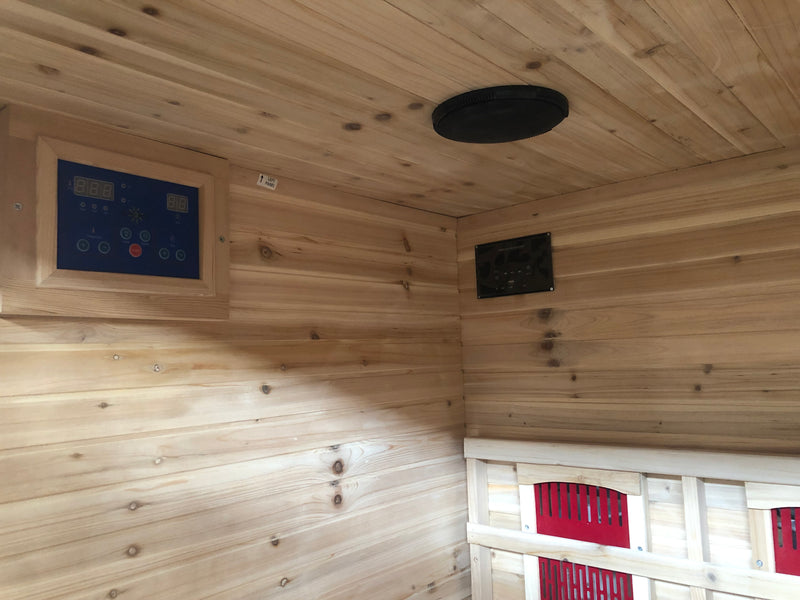 SunRay 3 Person Outdoor Sauna w/Ceramic Heater - HL300D