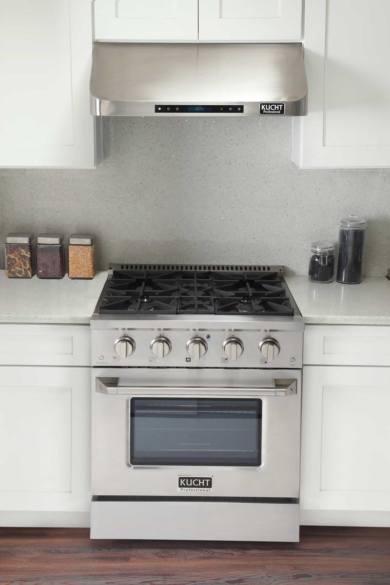 Kucht 30-Inch Pro-Style Dual Fuel Range in Stainless Steel (KDF302-S)