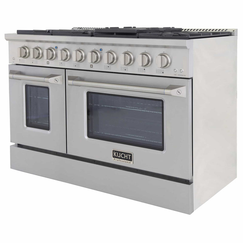 Kucht 48-Inch Pro-Style Dual Fuel Range in Stainless Steel (KDF482-S)