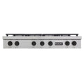 Kucht 48 in. Professional 6 Burner Gas Stovetop in Stainless Steel and Accents KFX489T