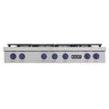 Kucht 48 in. Professional 6 Burner Gas Stovetop in Stainless Steel and Accents KFX489T