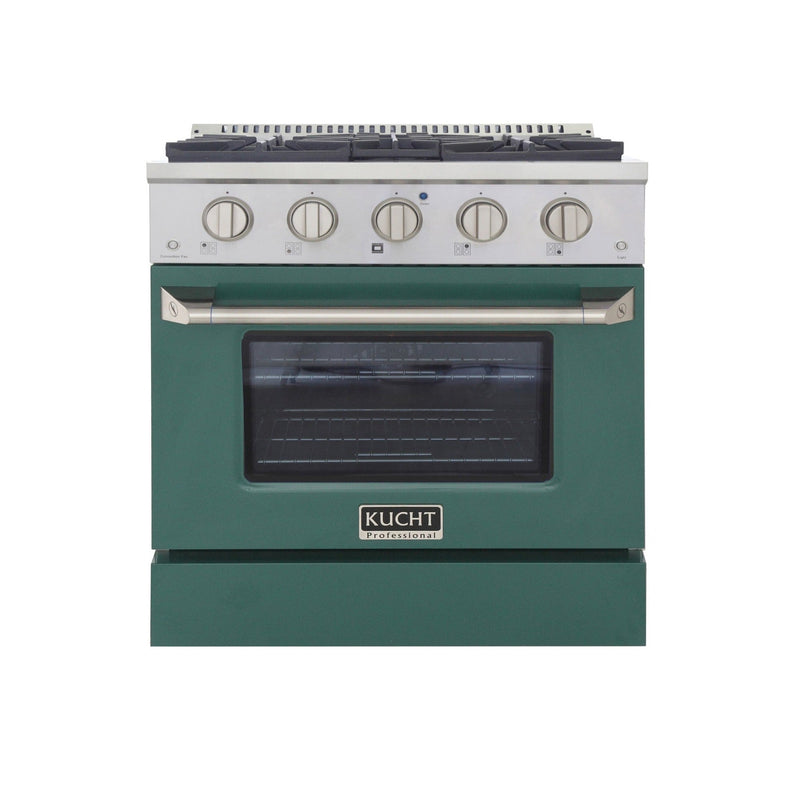 Kucht 30 in. 4.2 cu. ft. Professional All Gas Range in Stainless Steel with Color Options KNG301