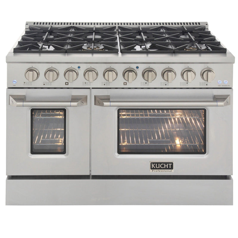 Kucht 48 in. 6.7 cu. ft. Professional All Gas Range in Stainless Steel with Color Options KNG481