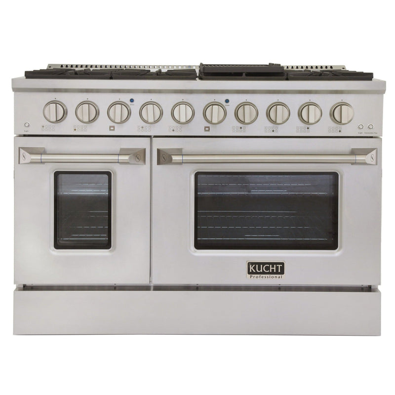 Kucht 48 in. 6.7 cu. ft. Professional All Gas Range in Stainless Steel with Color Options KNG481