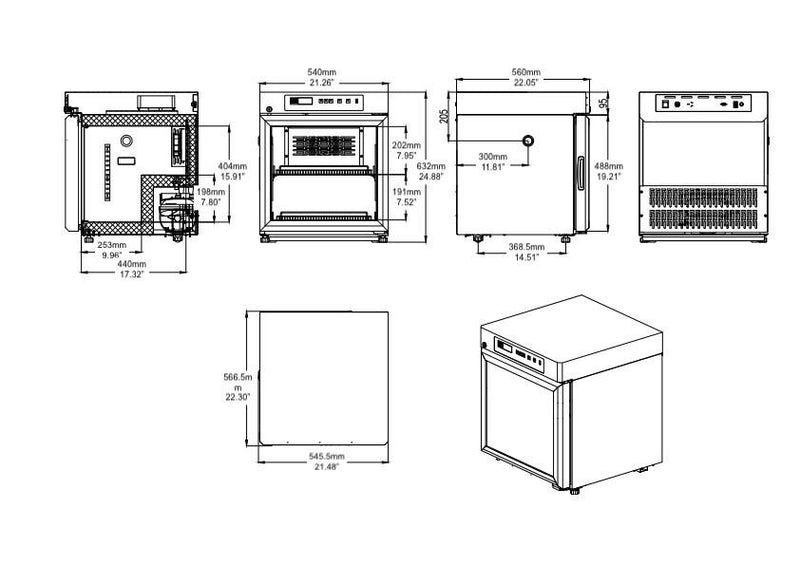 Kings Bottle 2°C to 8°C 55L Compact Medical Grade Pharmacy Refrigerator PR55L