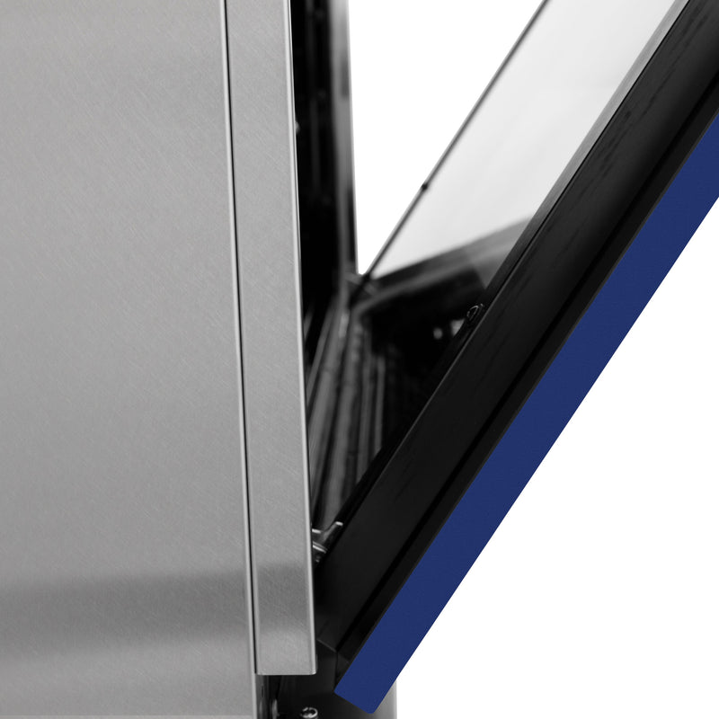 ZLINE 36 in. Induction Range in Fingerprint Resistant Stainless Steel with Blue Gloss Door (RAINDS-BG-36)