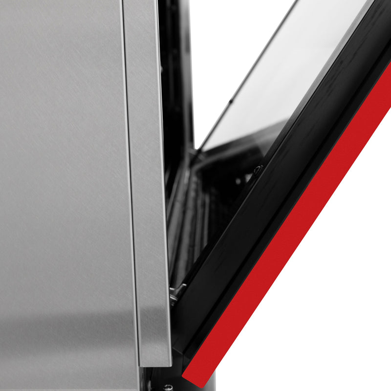 ZLINE 36 in. Induction Range in Fingerprint Resistant Stainless Steel with Red Matte Door (RAINDS-RM-36)