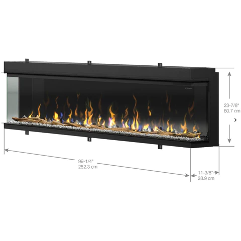 Dimplex IgniteXL® Bold 100" Deep Built-in Linear Electric Fireplace