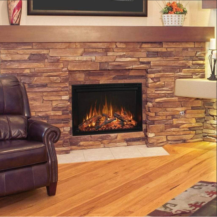 Modern Flames 26" Redstone Series Electric Fireplace Built-In Flush Mount