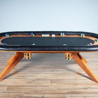 The Franklin BBO Solid Wood 10 Person Poker Table With Dining Top