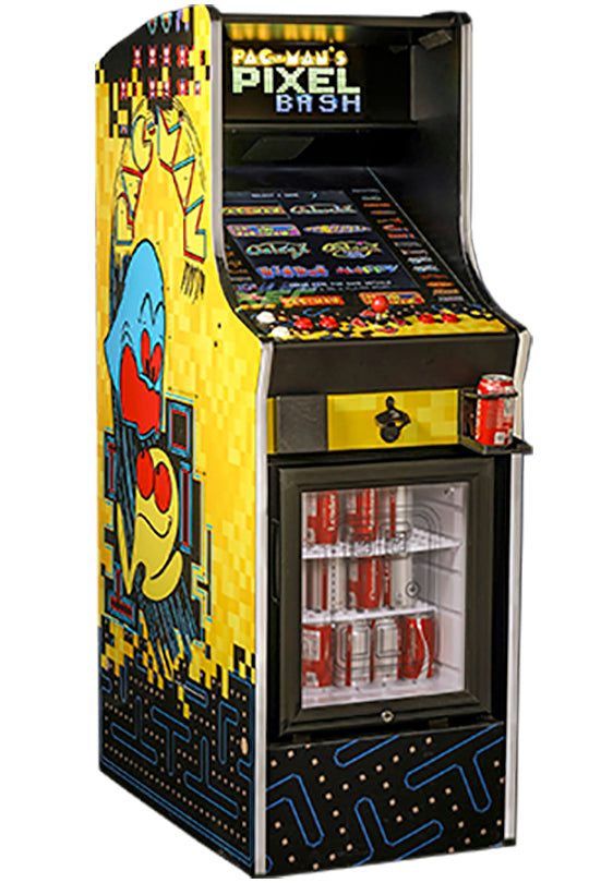 Bandai Namco Amusement America Pacman Pixel Bash Cabaret With Mini Fridge Arcade Game Machine PAC-MF - PrimeFair