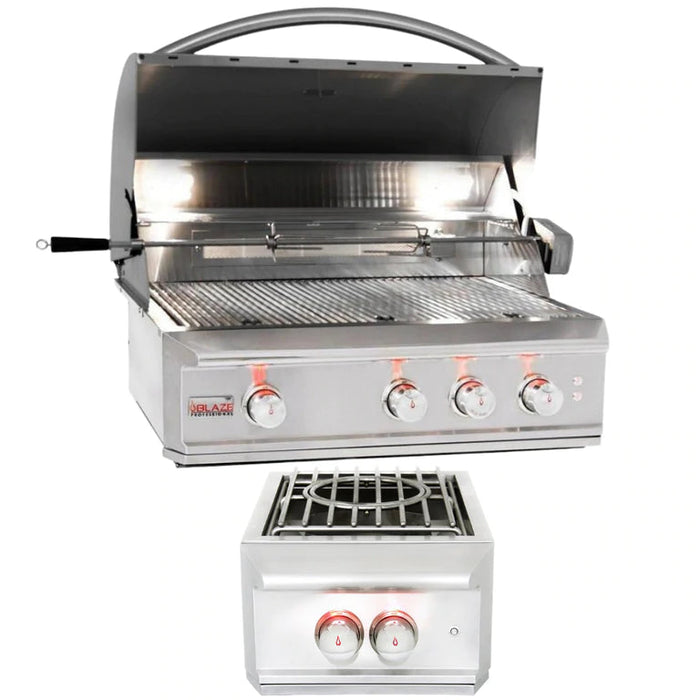 Blaze Professional 34 in. Natural Gas Grill & Burner Package - AP-BLZ-3PRO-NG-3